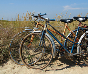 vélo sur sable