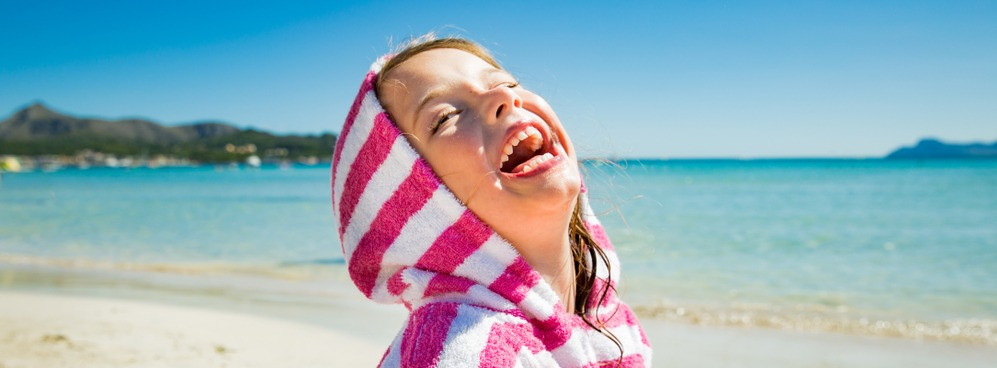 enfant, plage, majorque, baléares