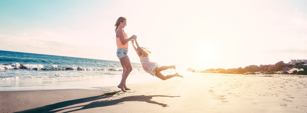 plage en Espagne, vacances en famille