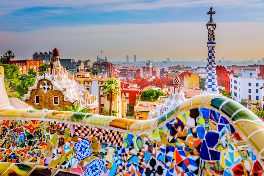 vacances barcelone famille parc guell