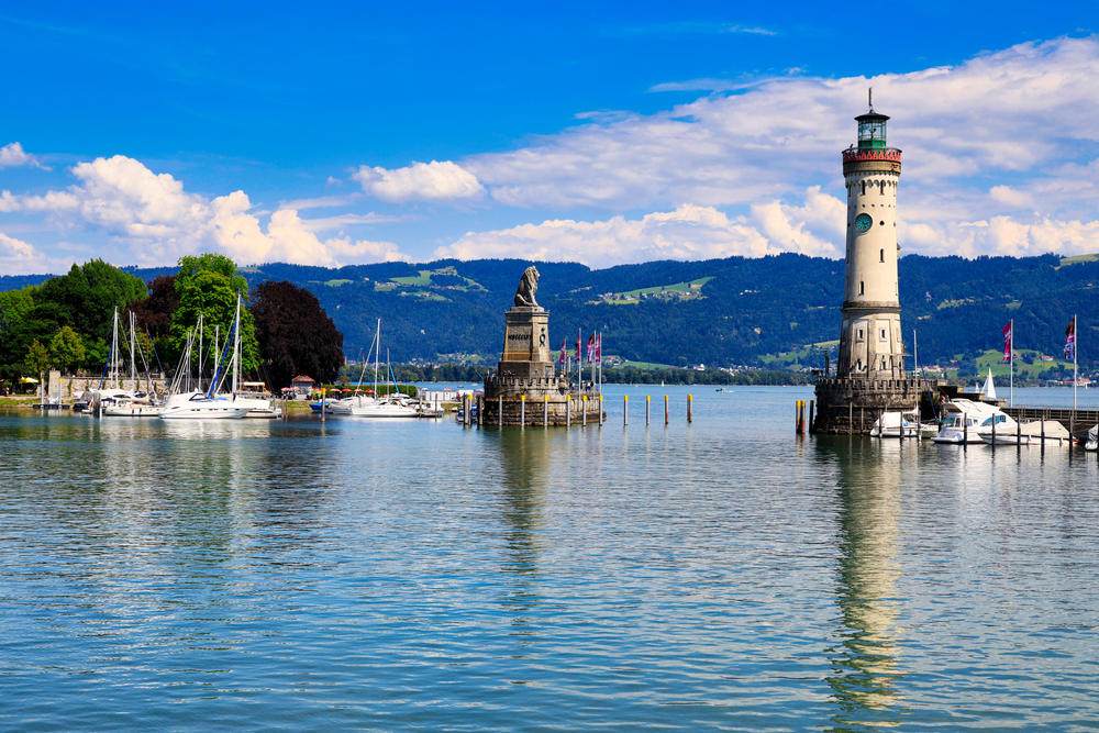 bateaux sur le lac de Constance en Allemagne
