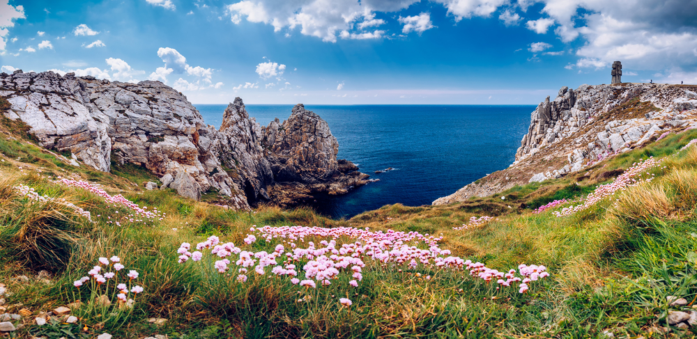 vue sur la pointe de Pen-Hir en Bretagne