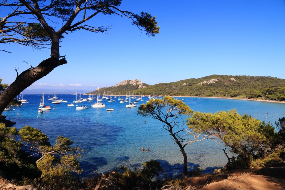 voiliers à Porquerolles