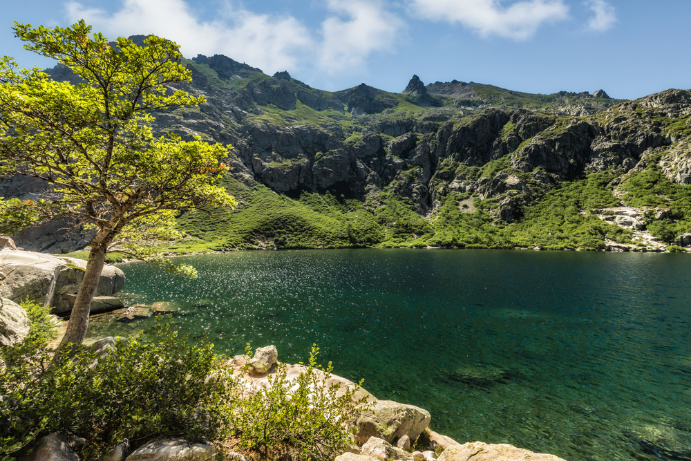 Très belle vue sur le lac de melo 