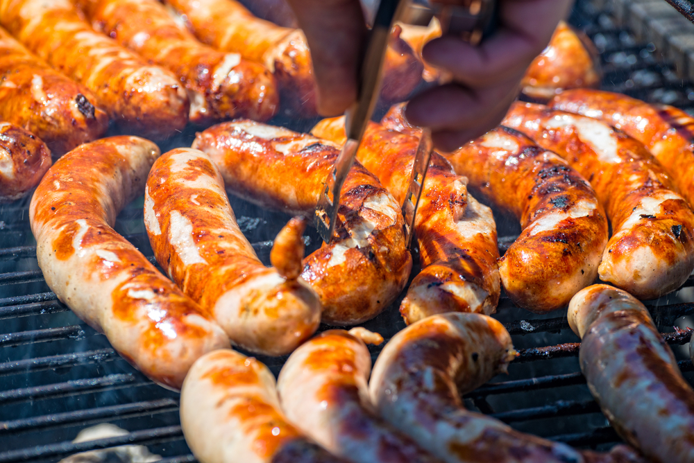 cuisine allemande : saucisses grillées thuringe