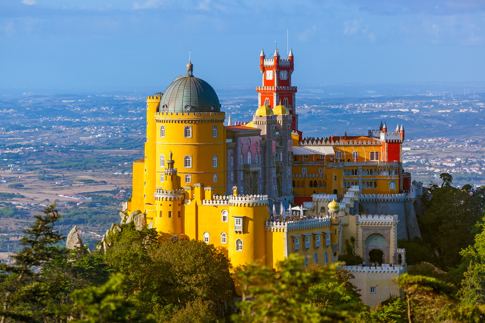 circuit voiture portugal : palacio de pena, sintra