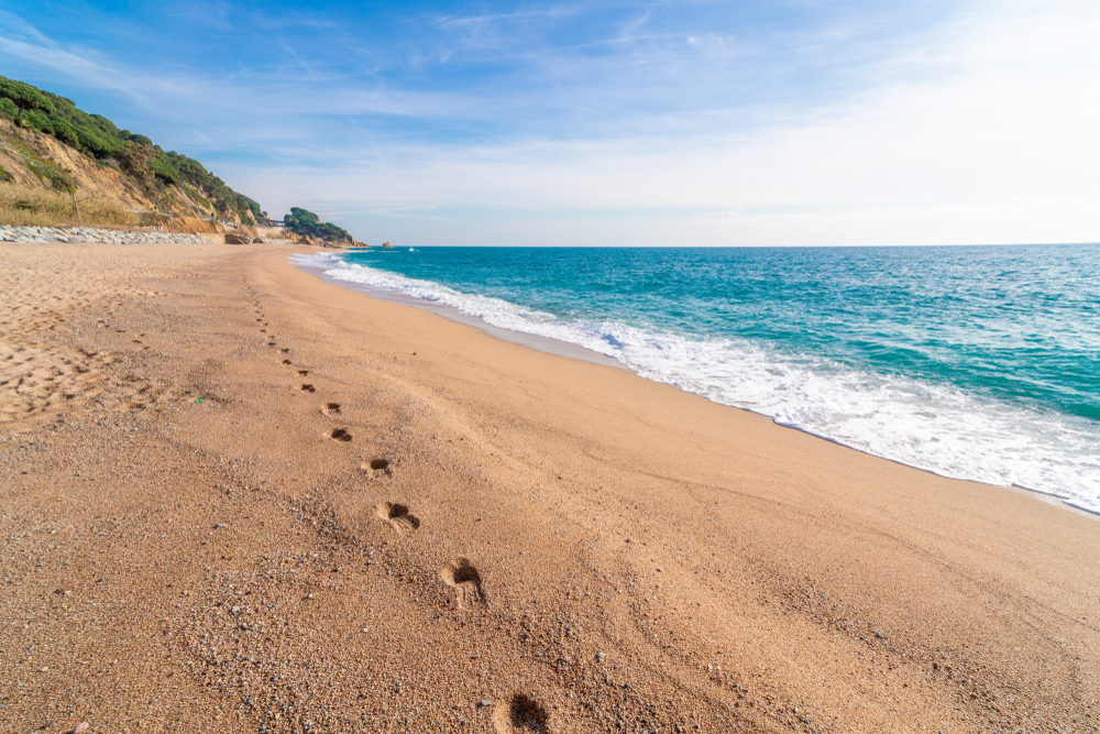 Randonnée costa brava: la plage de Sant Pol de Mar