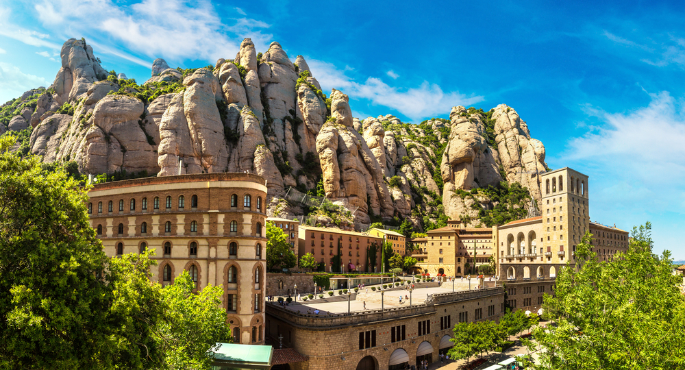 Abbaye Montserrat en Espagne