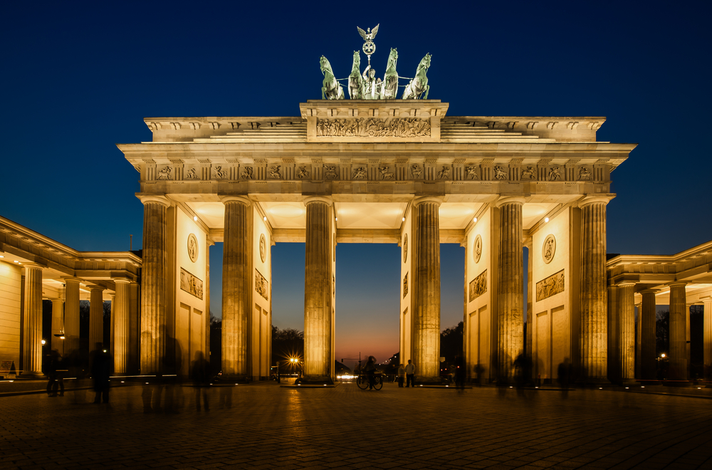 vacances entre amis: berlin, porte de brandebourg