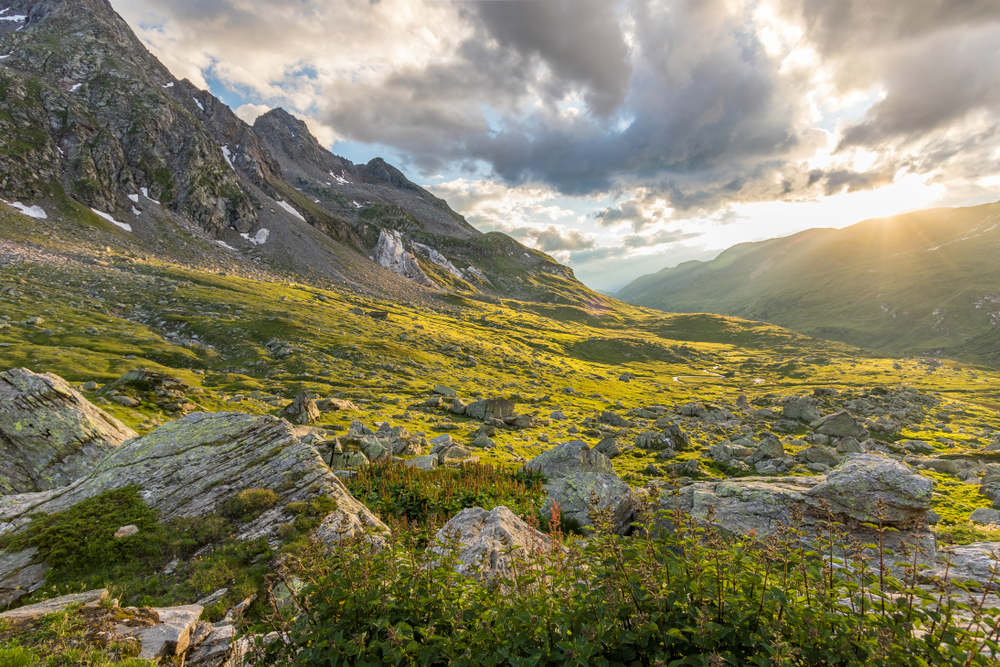 Lever de soleil dans le Binntal Valais