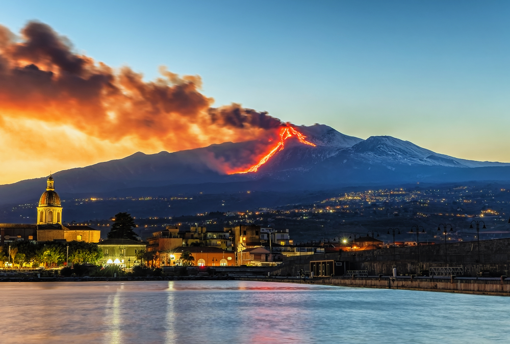 volcan italie : etna